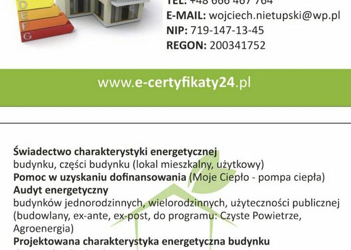 Grajewo ogłoszenia: ŚWIADECTWA CHARAKTERYSTYKI ENERGETYCZNEJ
Świadectwo...